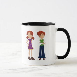 Crescimento acima com abadia e caneca de Sam