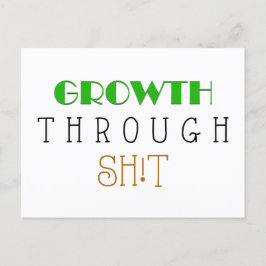 Crescimento por Poop, Cartão Flash de Afirmação Di