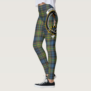 Crest Tartan da Clan MacLellan Escocesa Legging Fe