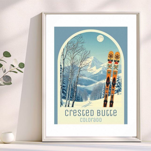 Crested Butte Colorado ski vacation Poster (Criador carregado)