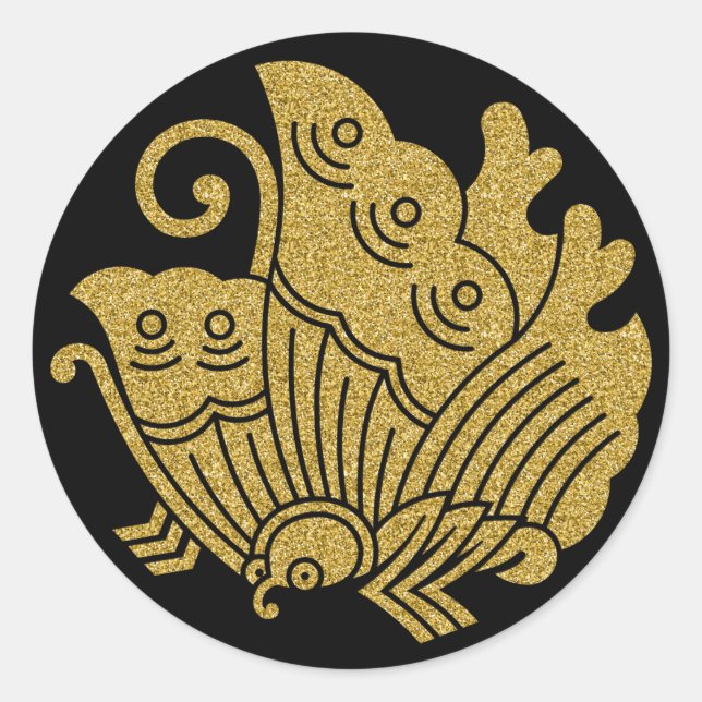 [Crestos Familiares] Adesivo de borboletas de caud (Frente)