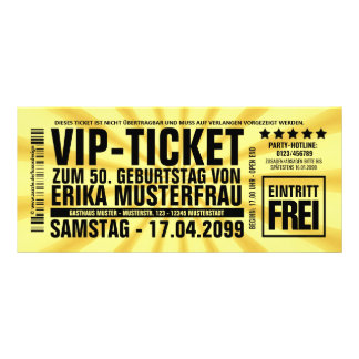 Cria seus convites próprios como si VIP-TICKET