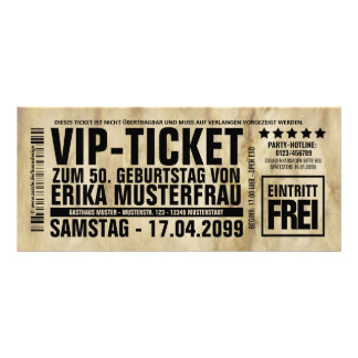 Cria seus convites próprios como si VIP-TICKET
