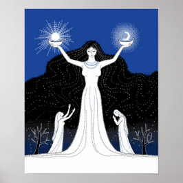 Criação de poster de Sol e Lua