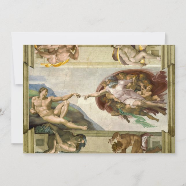 Criação do Homem de Michelangelo (Criação de Adão) (Frente)