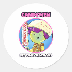 Criações da Hora de Dormir Candymen Adesivo Redond