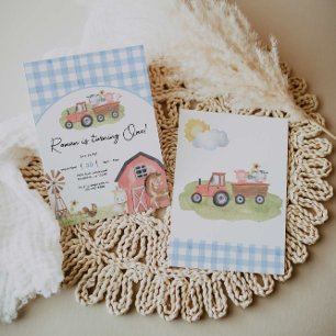 Criações Meninos Animais de Criação Convite de Ani