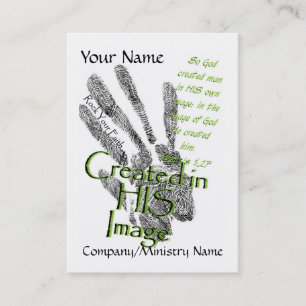 Criado em seu cartão de visita da imagem