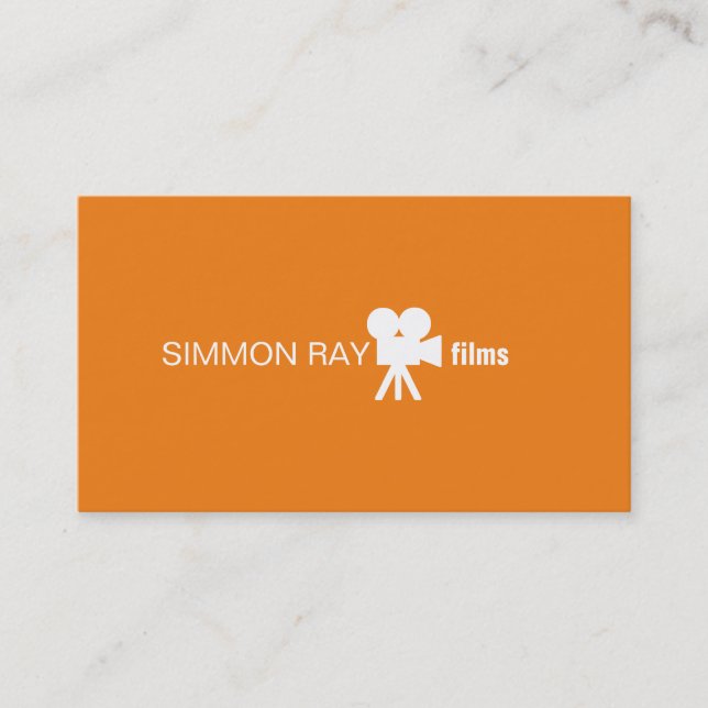 Criador de filmes profissionais, Cartão de visita  (Frente)