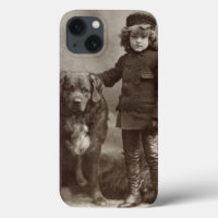 Criança com cão, C1885