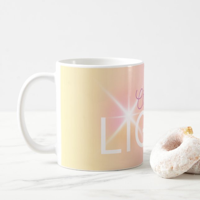 Criança da caneca leve de café (Com Donut)