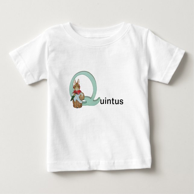 Criança da letra Q de Beatrix Potter ou camisa (Frente)