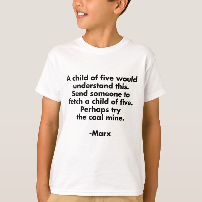 Criança de Cinco... Camiseta Divertida Citação de  (Frente)