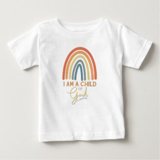 Criança de Deus T-shirt com Design Rainbow