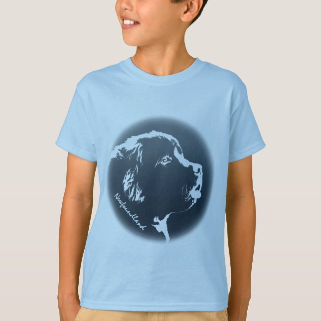 Criança de Terra Nova Camisa Cachorro Cachorro Cac (Frente)