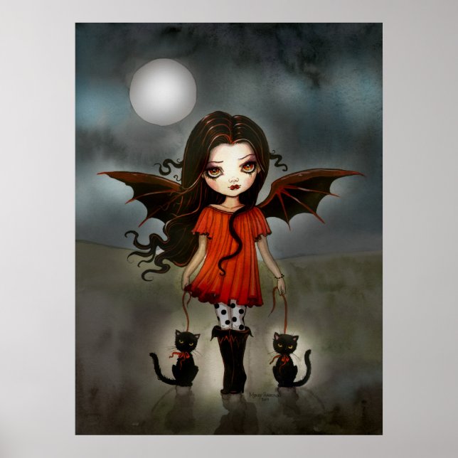 Criança do Halloween Poster de Vampiro Fofo (Frente)