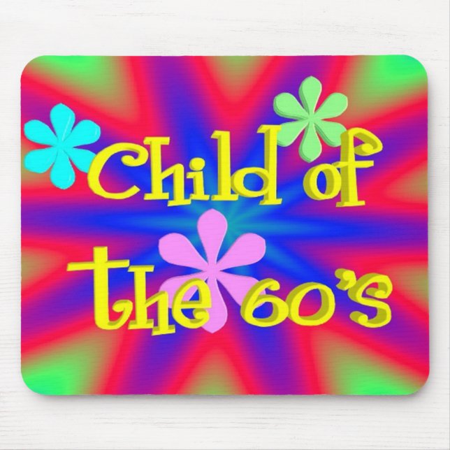 Criança dos anos 60 Mousepad (Frente)