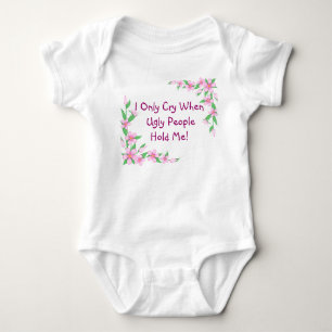 Criança engraçada Onsie/T das flores da camisa