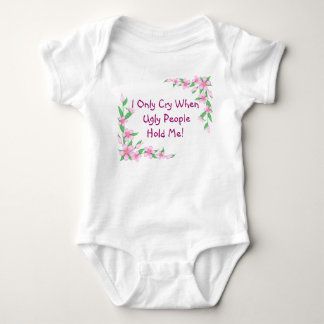 Criança engraçada Onsie/T das flores da camisa