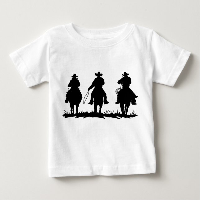 Criança T-Shirt de Campo e Cowboys (Frente)