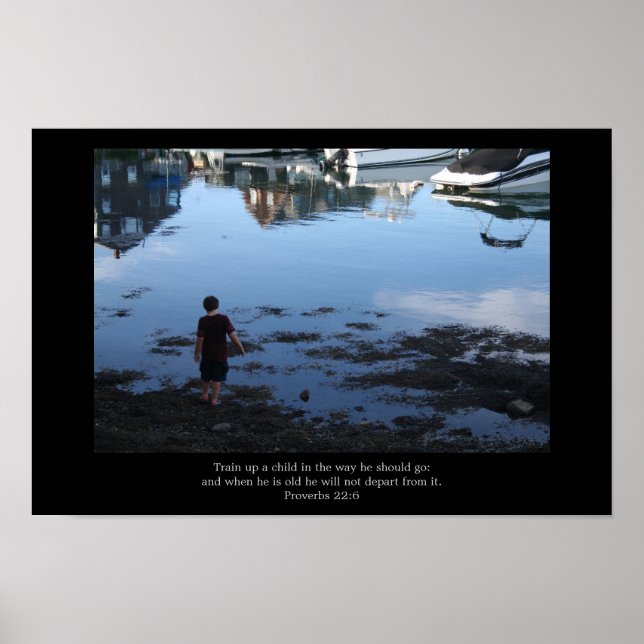 Criança, treine um poster infantil (Frente)