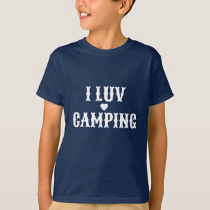 Crianças Andam Camiseta I Luv Camping