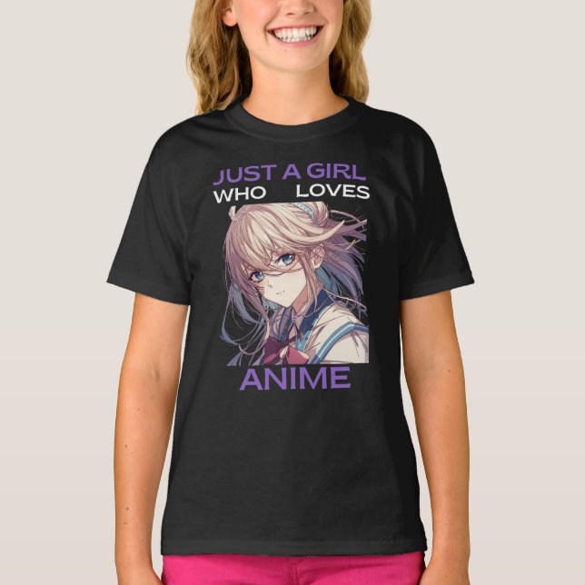 Crianças Animam Menina Gráfica T-Shirt (Frente)