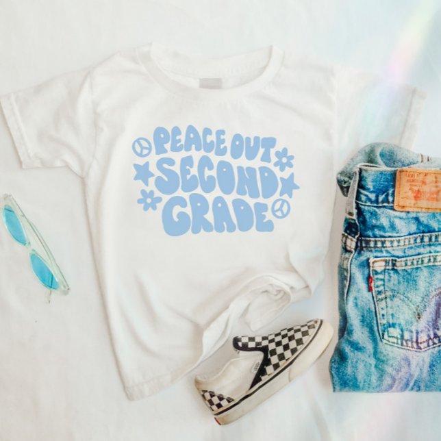 Crianças apaziguam camisa de segundo grau em azul (Criador carregado)