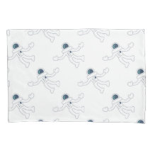 Crianças Astronautas Padrão de Espaços Preto e Bra