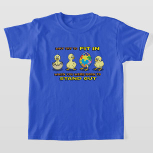 Crianças Autismo Camisa com pintinhos para bebês