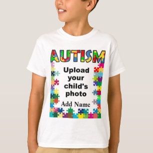 Crianças Autismo Sensibilizam Camisa Quebra-cabeça