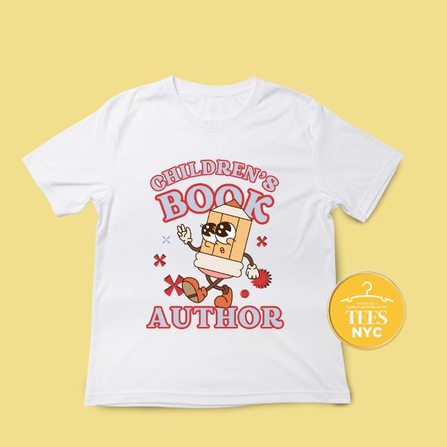 Crianças Autor de Livro Unisex Groovy T-shirt (Criador carregado)