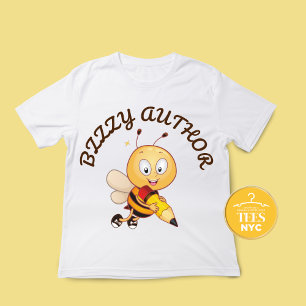 Crianças - Autor do Livro Unisex Bee T-shirt