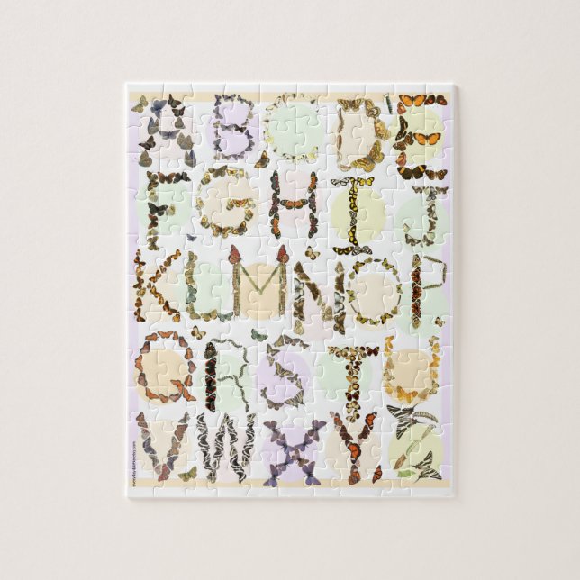 Crianças Borboleta Quebra-cabeça de Alfabeto Apren (Vertical)