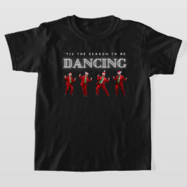 Crianças, camiseta de dança de salto de Natal
