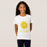 Crianças, camiseta de limão.