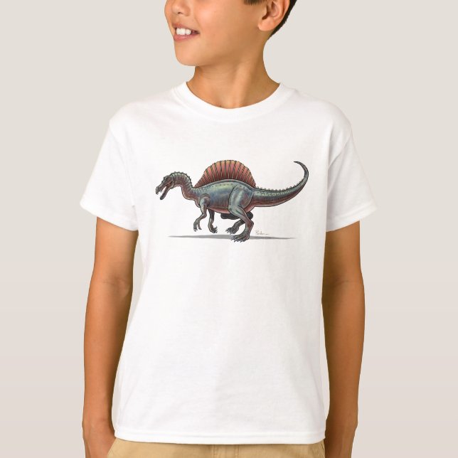 Crianças Camiseta Espinossauro Dinossauro (Frente)