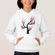 Crianças Cereja Árvore Pullover Hoodie