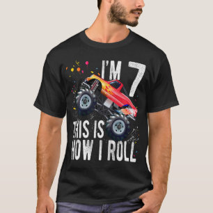 Crianças com 7 anos de idade Camisa 7 de aniversár
