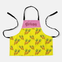 Crianças com padrão de cenoura amarela personaliza