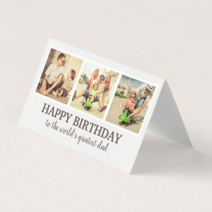 Crianças com várias fotos preparam um feliz Pai 