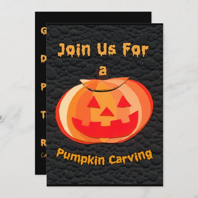 Crianças - Convite de festas de Carcaça à Bomba do (Frente/Verso)