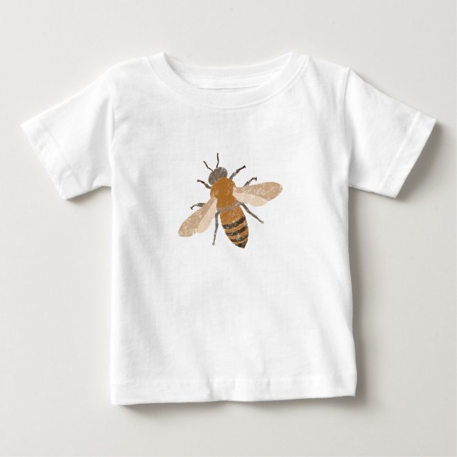 Crianças de Abelhas de Mão Desenhadas e Camisa de  (Frente)