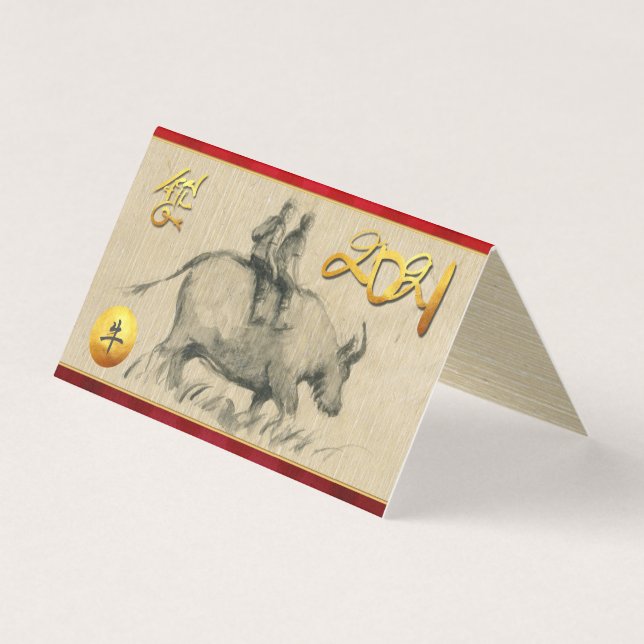 Crianças de Búfalo Chinês Ox Ano 2021 Pacote C (Frente)