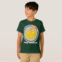crianças de camisetas de halloween felizes