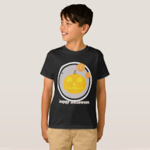 crianças de camisetas de halloween felizes