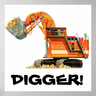 Crianças de Construção Personalizadas - Poster de 