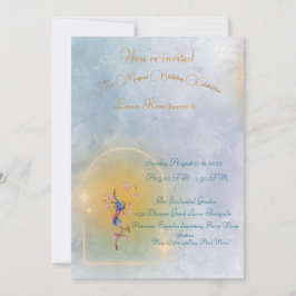 Crianças de convite para o aniversário de fadas má