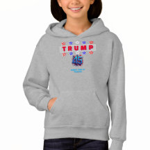 Crianças de escola para camiseta Trump Hoodie 1