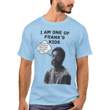Crianças de Frank Camisa Azul Claro/Texto Preto